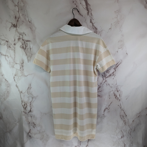 Everlane Dress Women Retro Jersey Polo Cotton Cashew Stripe Mini T Shirt - Picture 5 of 11